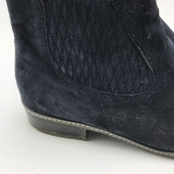 Gabor Chelsea Pescara Navy Blue Suede Boots Sz 5.5 - Picture 3 of 8